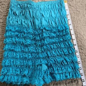 Vintage Malco Modes gathered N29 S Women's Panties petti pants turquoise